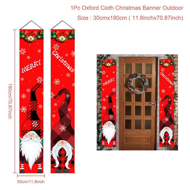 Merry Christmas door banners, view 14 - MRSLM