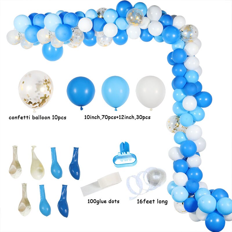 Simple Balloon Garland and Table for Wedding Party