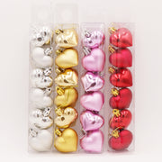 heart shaped christmas tree balls set, view 11 - MRSLM