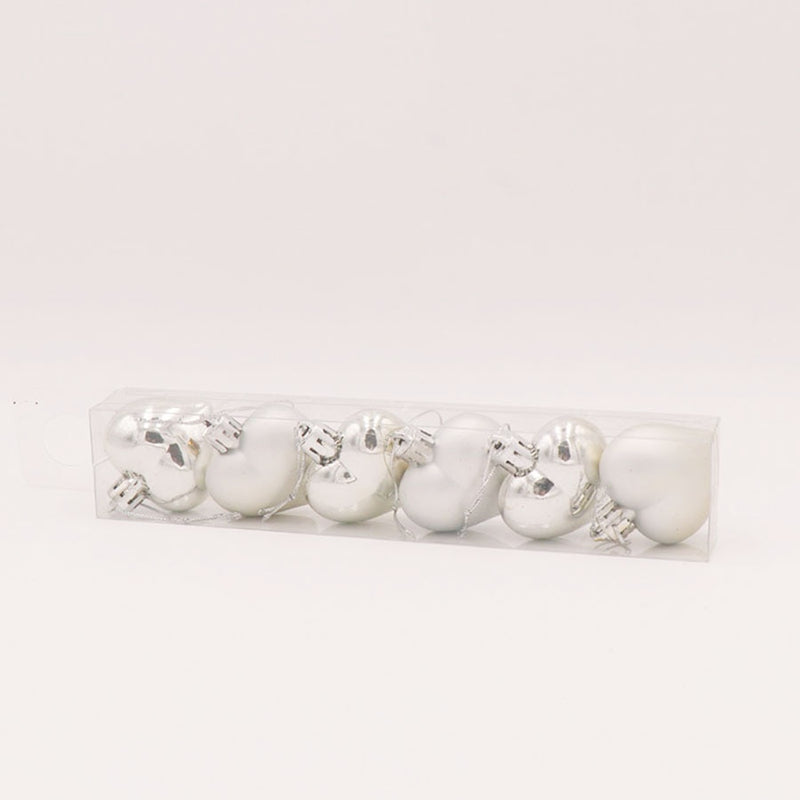 heart shaped christmas tree balls set, view 6 - MRSLM