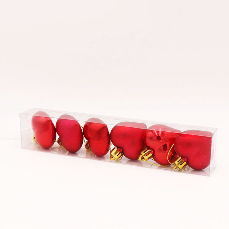 heart shaped christmas tree balls set, view 9 - MRSLM