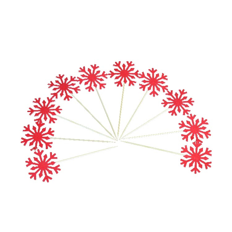 glitter snowflake party cake toppers, view 18 - MRSLM