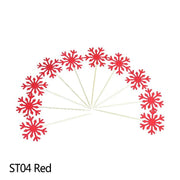 glitter snowflake party cake toppers, view 8 - MRSLM