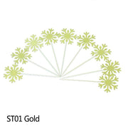 glitter snowflake party cake toppers, view 12 - MRSLM