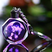 personalized crystal key chain, view 7 - MRSLM