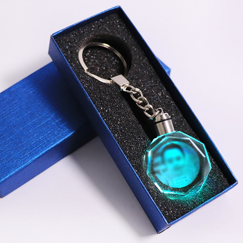 personalized crystal key chain, view 5 - MRSLM