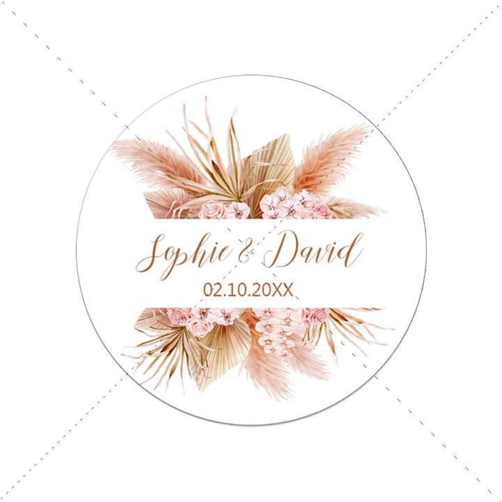 Wedding Customized Stickers Set