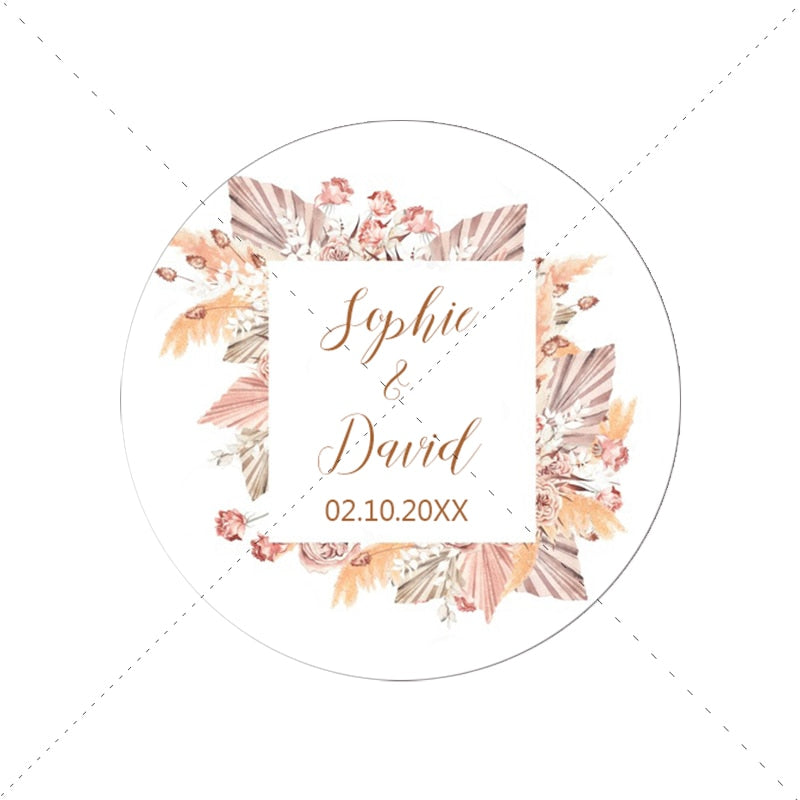 Wedding Customized Stickers Set