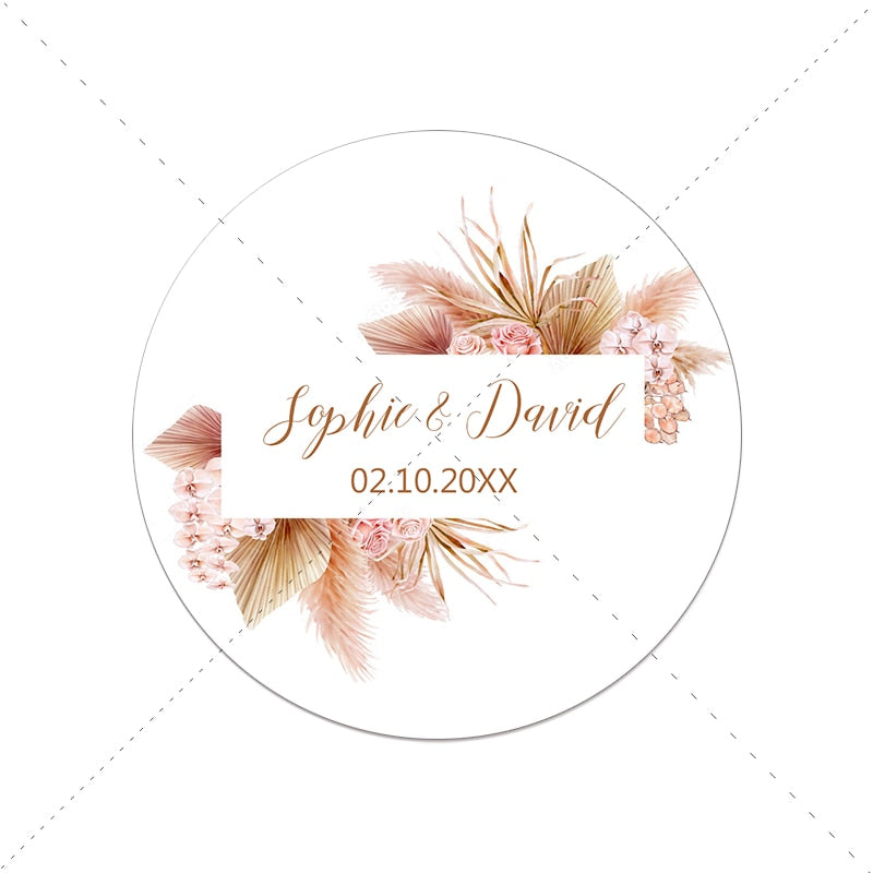 Wedding Customized Stickers Set