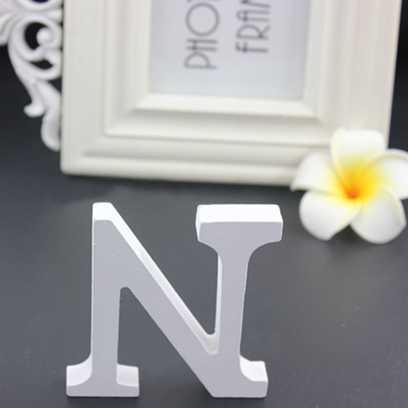 White Wooden Love Wedding Sign