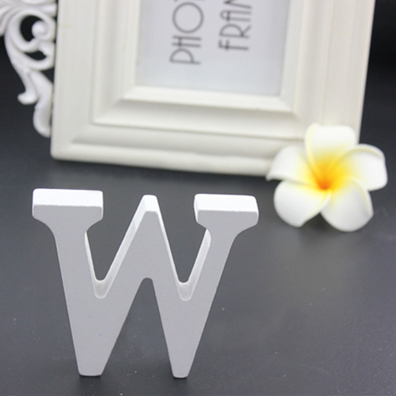 White Wooden Love Wedding Sign