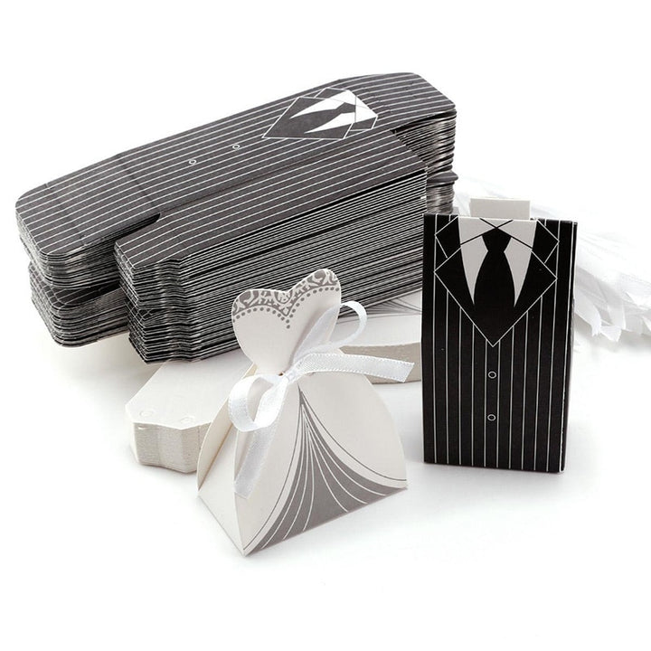 Bride And Groom Design Favors 10 Pcs Set