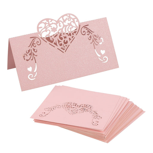 lace heart place cards - MRSLM