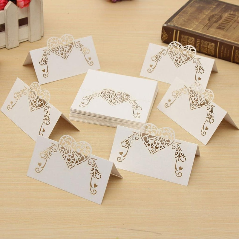 lace heart place cards, view 6 - MRSLM