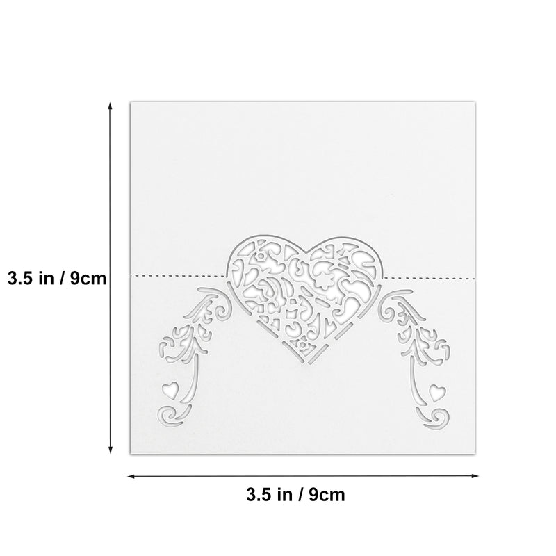 lace heart place cards, view 9 - MRSLM