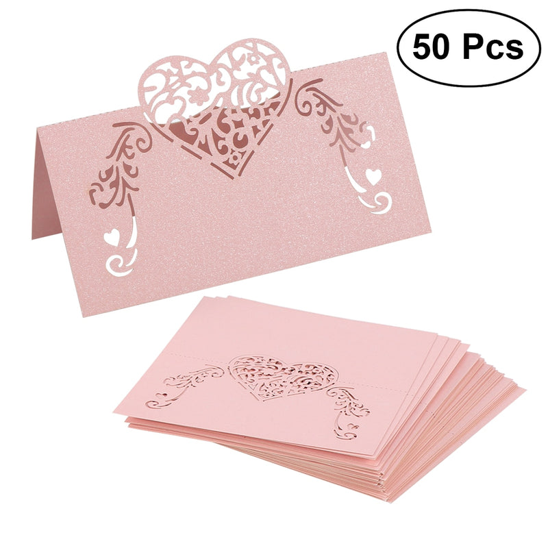 lace heart place cards, view 3 - MRSLM