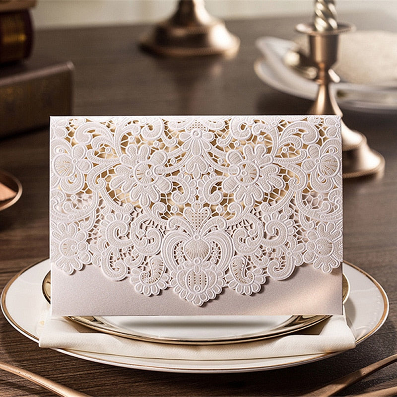 wedding lace invitation card, view 27 - MRSLM