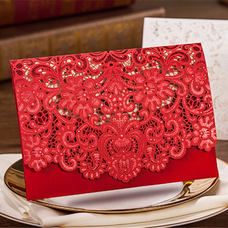 Wedding Lace Invitation Card