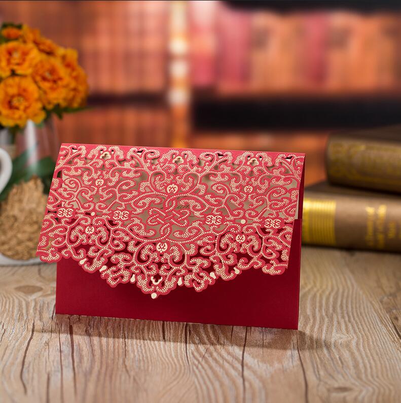 wedding lace invitation card, view 7 - MRSLM