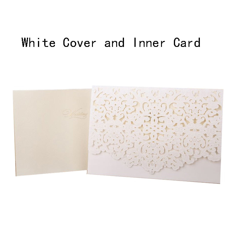 wedding lace invitation card, view 10 - MRSLM