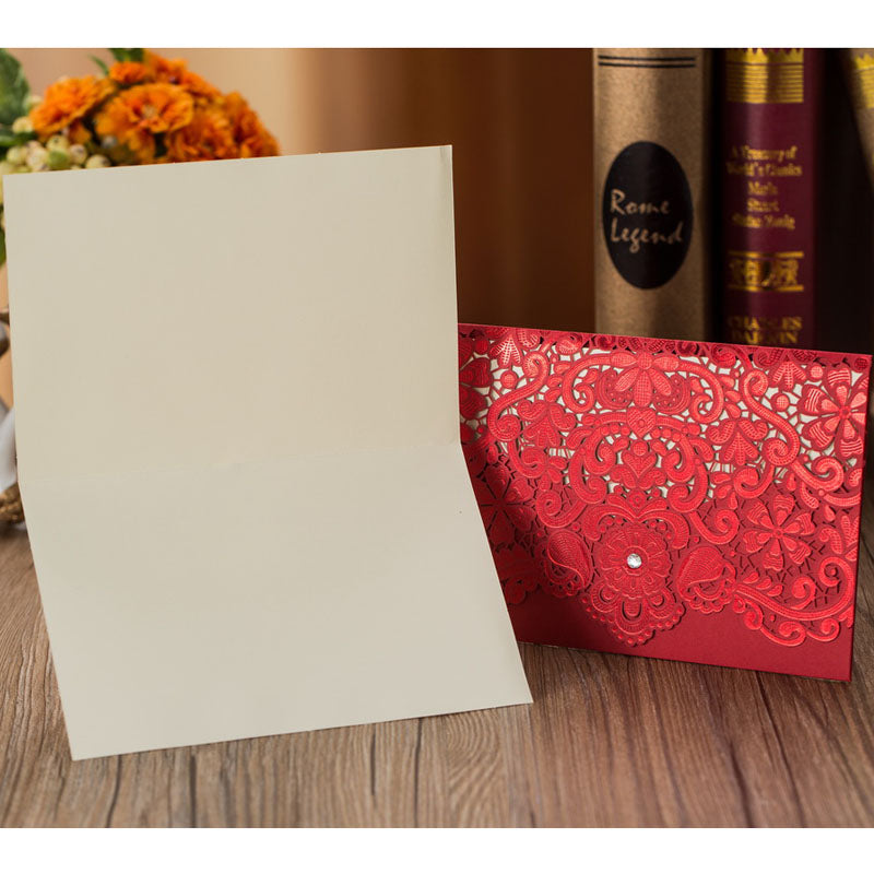 wedding lace invitation card, view 12 - MRSLM