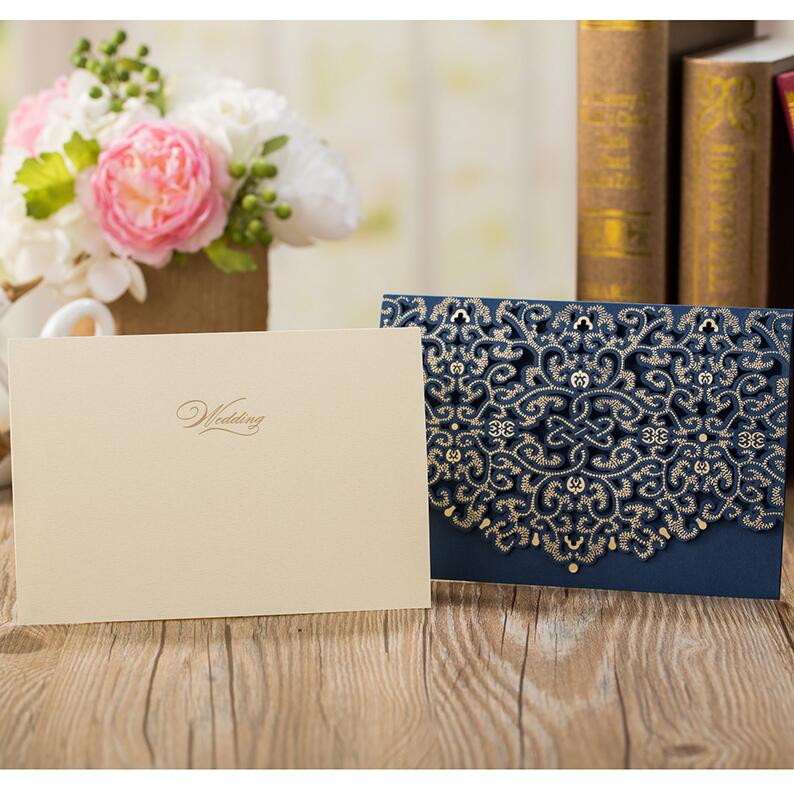 wedding lace invitation card, view 20 - MRSLM