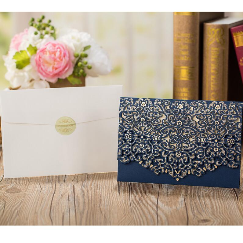 wedding lace invitation card, view 21 - MRSLM