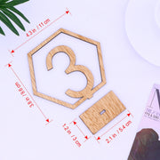 wooden wedding table cards set, view 5 - MRSLM