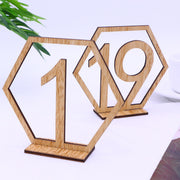 wooden wedding table cards set - MRSLM