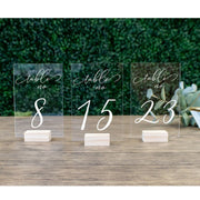 acrylic wedding table cards, view 6 - MRSLM