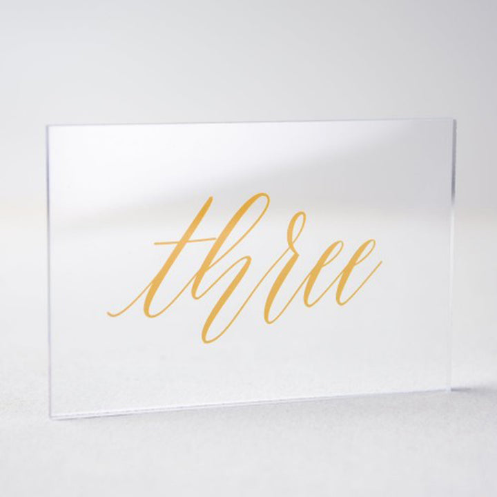 Romantic Table Card with Holders for Wedding Party