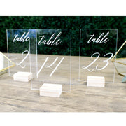 acrylic wedding table cards, view 3 - MRSLM