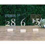 acrylic wedding table cards, view 4 - MRSLM