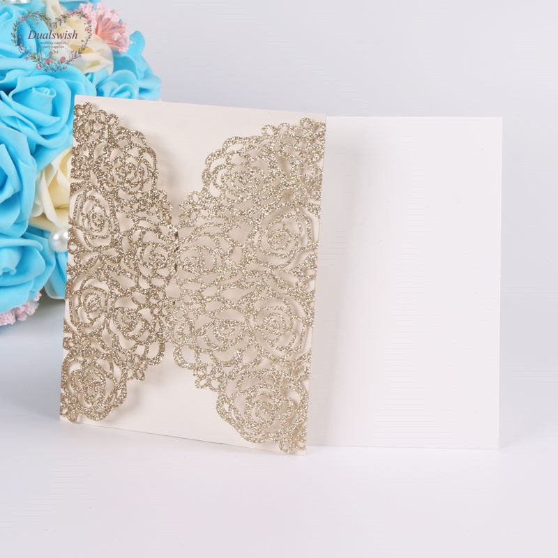 glitter invitation cards 50 pcs, view 15 - MRSLM