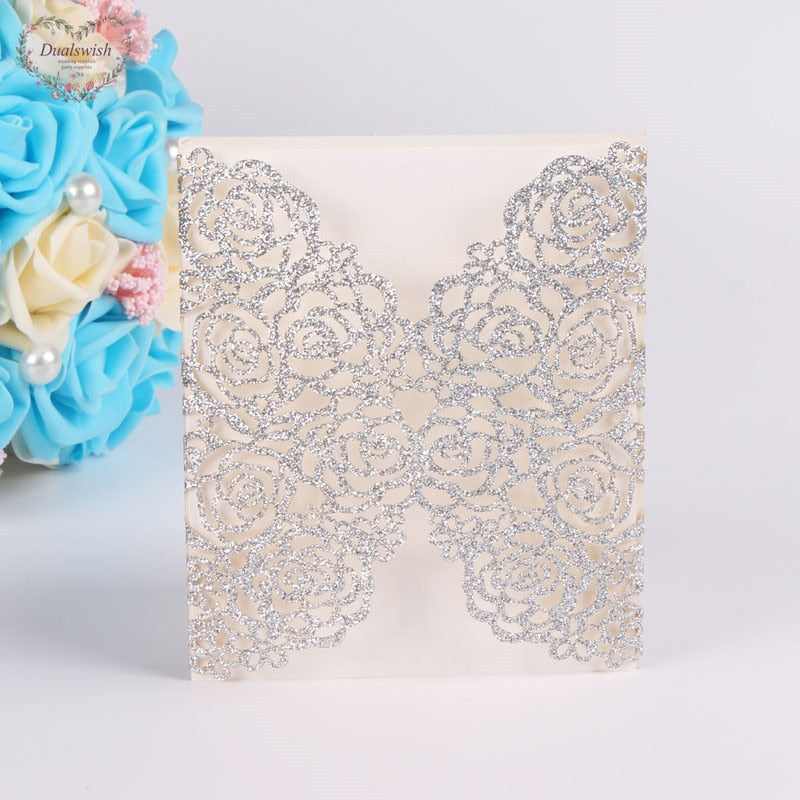 glitter invitation cards 50 pcs, view 14 - MRSLM
