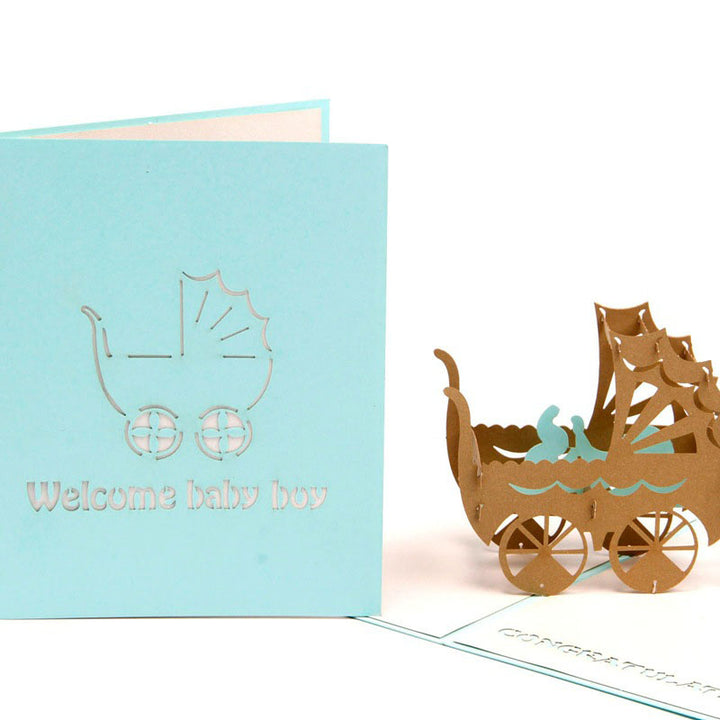 3D Cute Handmade Baby Party Invitation