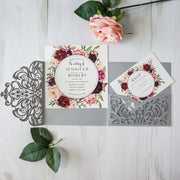 square wedding invitation cards - MRSLM