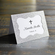 glittered wedding table cards, view 5 - MRSLM