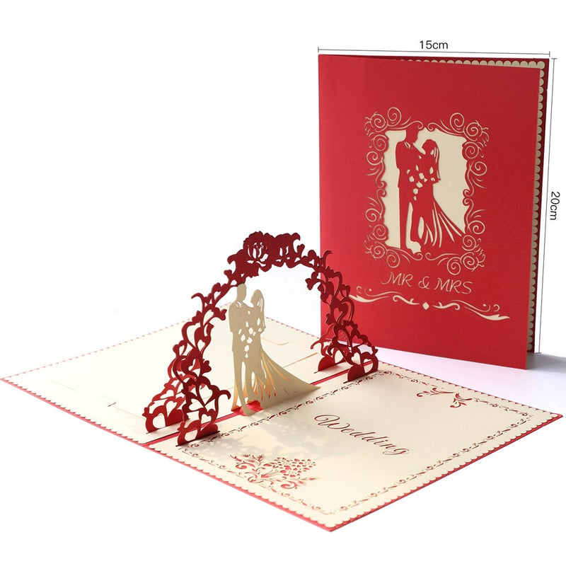 laser cut 3d pop up card, view 3 - MRSLM