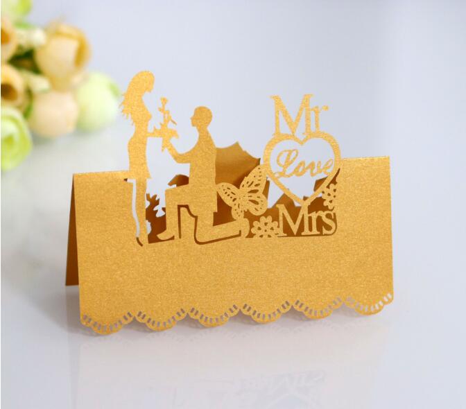 paper wedding table cards set, view 10 - MRSLM