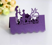 paper wedding table cards set, view 2 - MRSLM