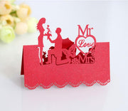 paper wedding table cards set, view 5 - MRSLM