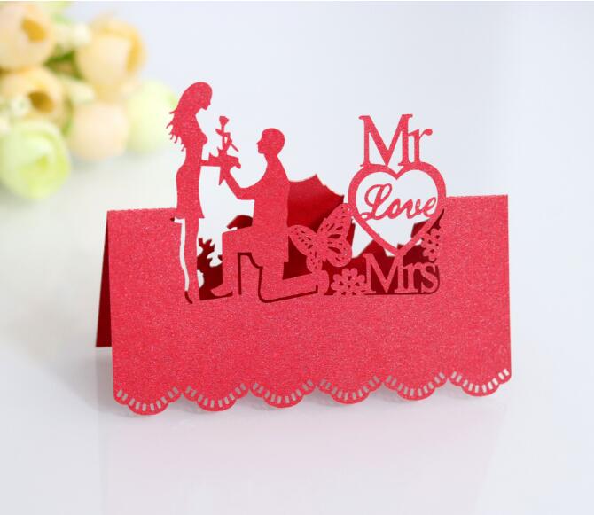 paper wedding table cards set, view 5 - MRSLM