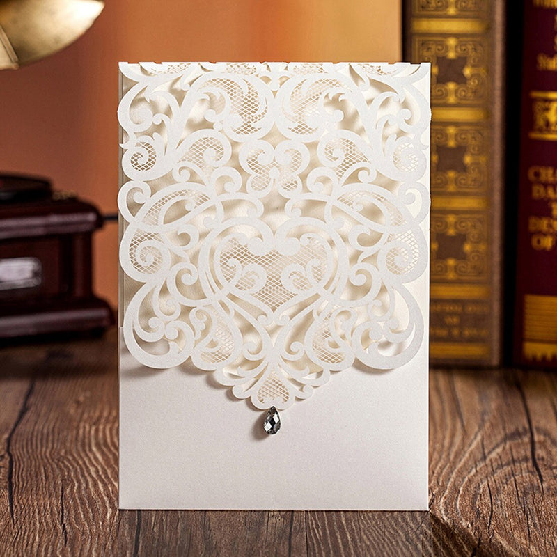 paper wedding invitation card, view 3 - MRSLM