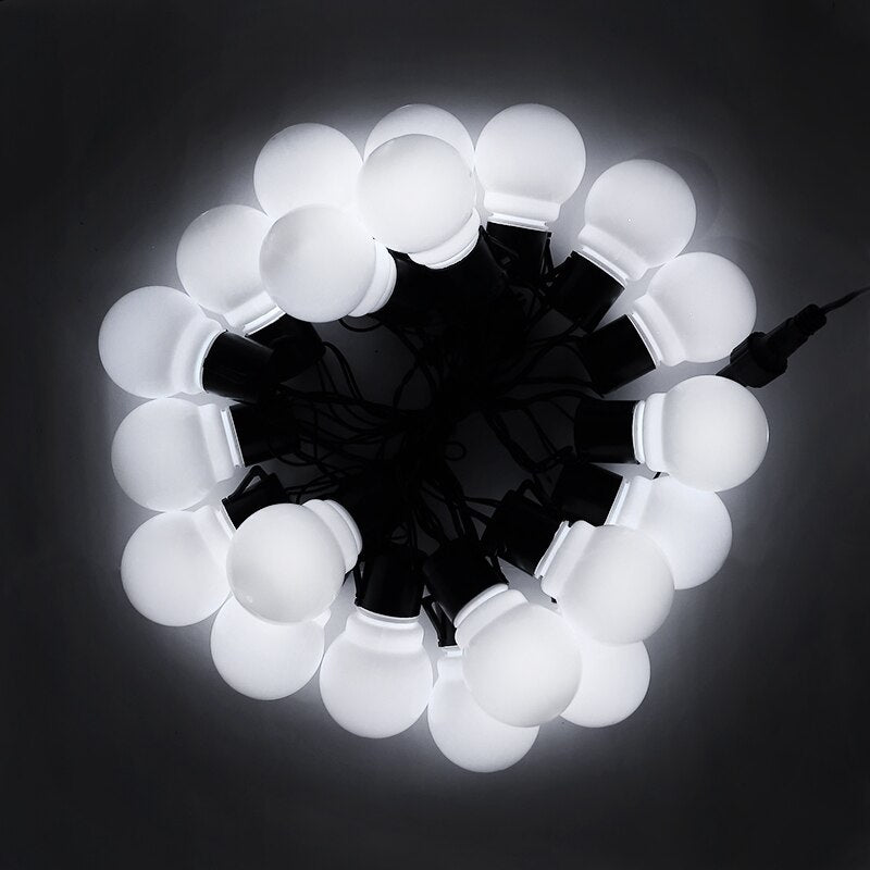 colorful bulb led string lights, view 2 - MRSLM