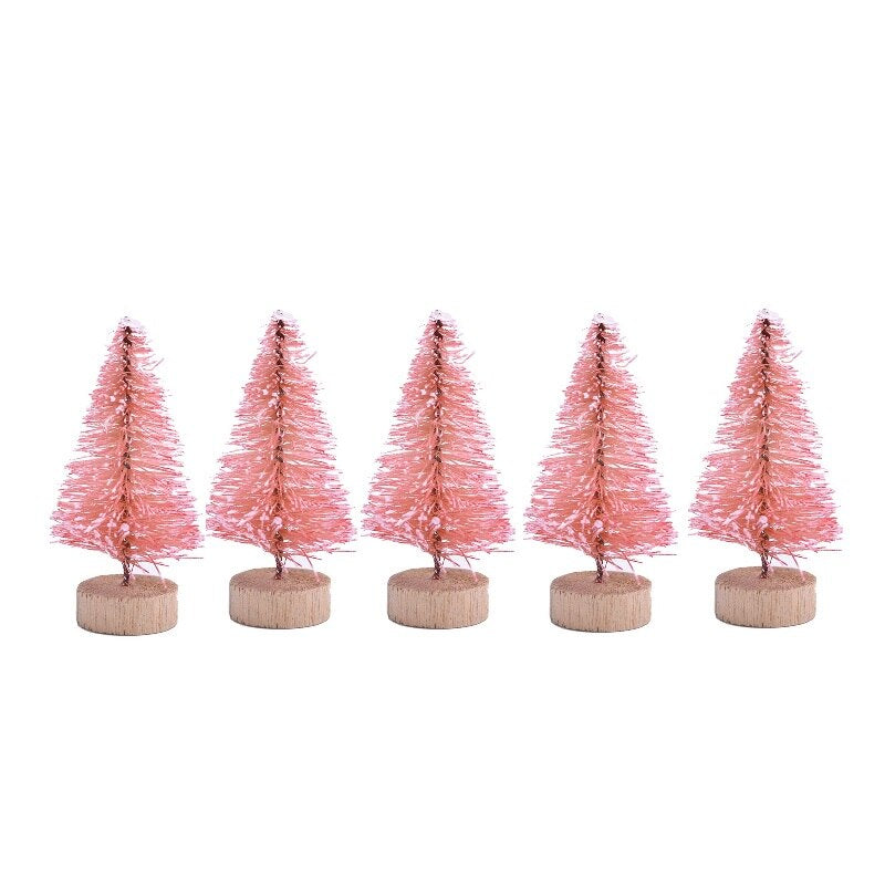 colorful desktop christmas trees set, view 5 - MRSLM