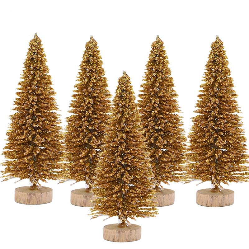 colorful desktop christmas trees set, view 8 - MRSLM