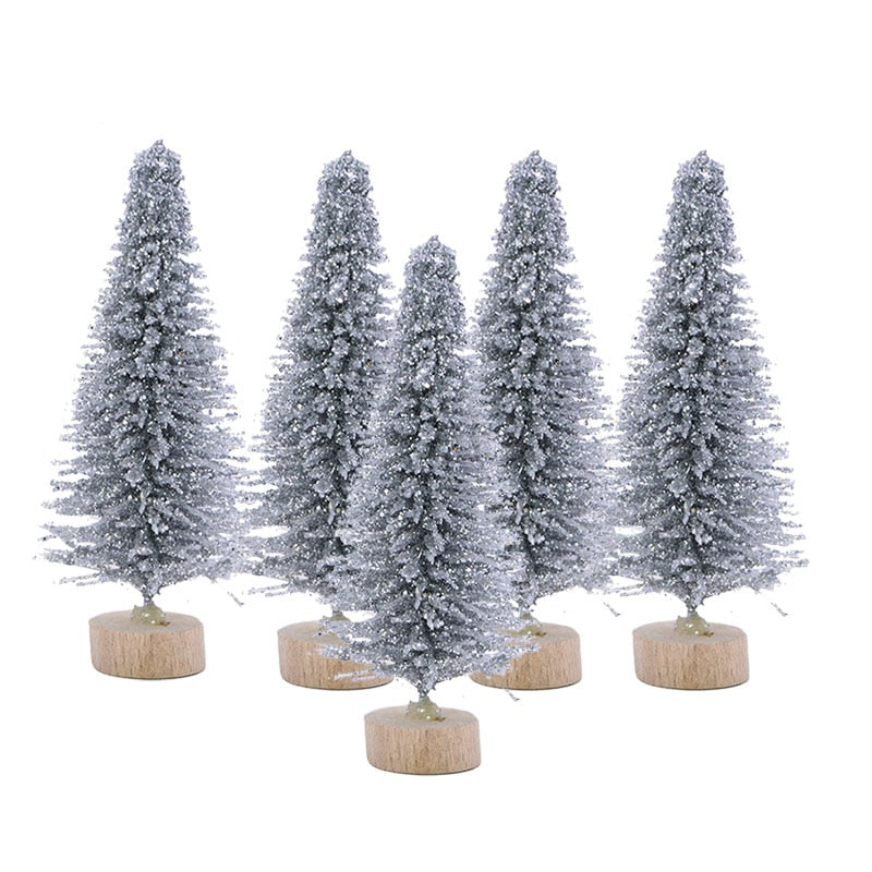 colorful desktop christmas trees set, view 10 - MRSLM