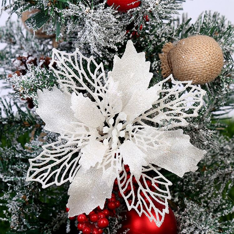 Christmas paper flower decorations, view 2 - MRSLM