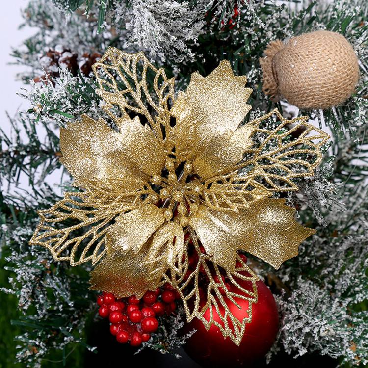 Christmas paper flower decorations, view 3 - MRSLM